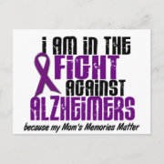 In The Fight Against Alzheimer's Disease MOM postcard