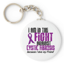 In The Fight Against Cystic Fibrosis FRIEND Keychain