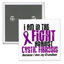 In The Fight Against Cystic Fibrosis GRANDSON Pin