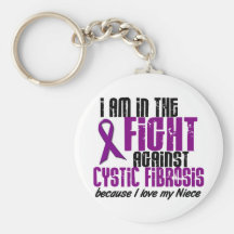 In The Fight Against Cystic Fibrosis NIECE Key Chain