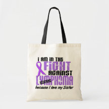 In The Fight Against Hodgkin's Lymphoma Sister Tote Bag