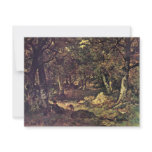In The Forest By Diaz De La Peña Virgile-Narcisse Custom Invitation