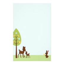 In the forest personalized stationery