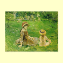 In the Garden At Maurecourt Berthe Morisot postcards by vintagegiftmall In the Garden At Maurecourt Berthe Morisot postcards