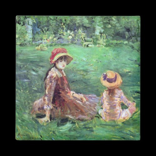 In the garden at Maurecourt by Berthe Morisot Fridge Magnet