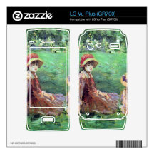 In the garden at Maurecourt by Berthe Morisot LG Vu Plus Skins