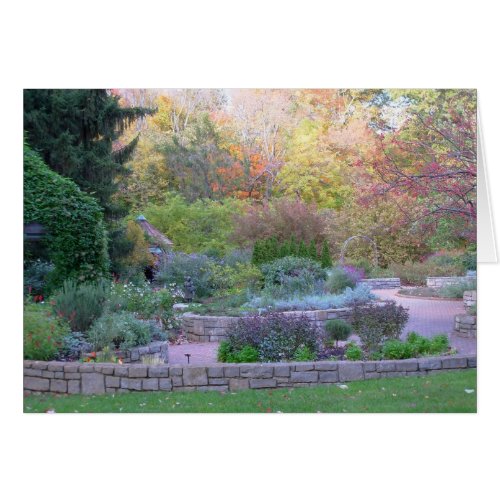 in the garden card