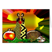 In The Garden Of Africa Greeting Cards