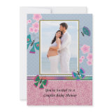 In the Garden Photo Baby Shower Invitation invitation