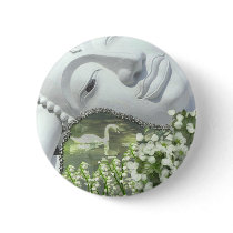 In the Garden - Quan Yin & Flowers Pins