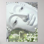 In the Garden - Quan Yin & Flowers Print