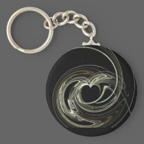 in the heart of the swirls of love keychains