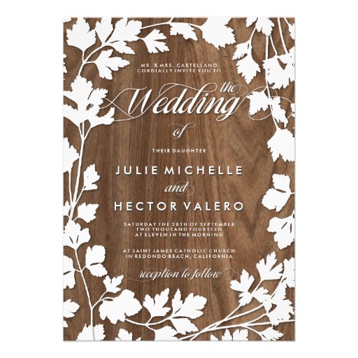 In the Herb Garden Wedding Invitation