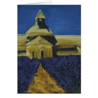 In the Lavender at Sénanque Abbey card
