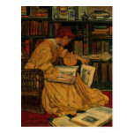 In the Library Post Card
