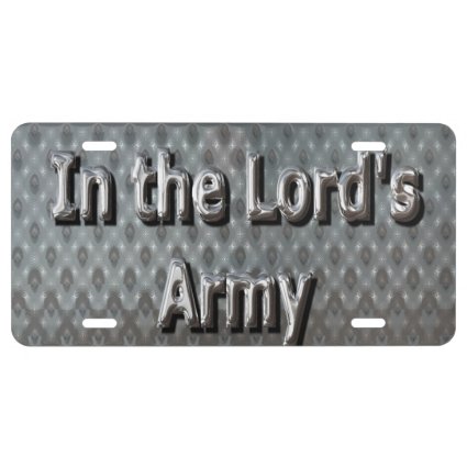 In the Lord's Army License Plate