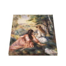In the Meadow by Pierre Auguste Renoir Canvas Print