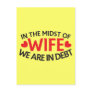 IN THE MIDST OF WIFE - we are in Debt Postcard