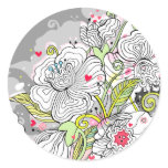 In the Mist Round Stickers