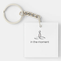 In The Moment - Black Regular style Acrylic Key Chain
