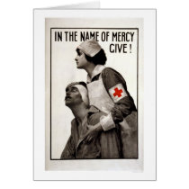 In the name of mercy give! cards