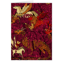 In The Night Forest Greeting Card
