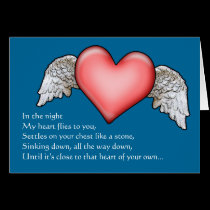 In the Night my Heart flies to you... cards