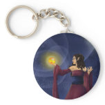 In the palm of her hand key chain