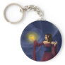 In the palm of her hand key chain
