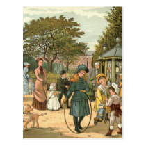 "In the Park" Vintage Illustration postcards