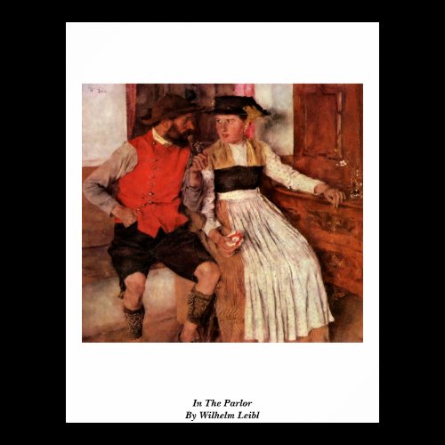 In The Parlor By Wilhelm Leibl Print