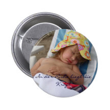 In the peace the strength lies pinback button