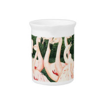 In The Pink - Pink Flamingos Beverage Pitchers