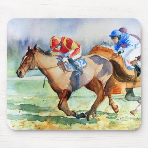 Horse Racing Mouse Pads and Horse Racing Mousepad Designs