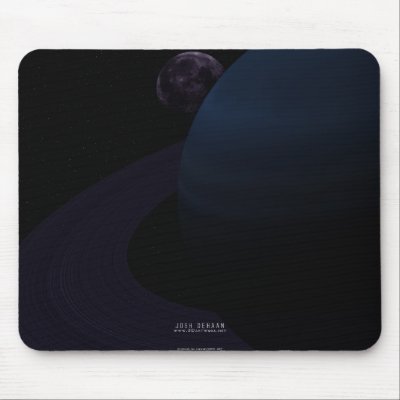 In The Shadow Of The Eclipse Mouse Mat by 3dartwork