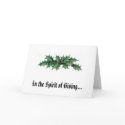 In the Spirit of Giving... cards