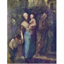 In The Street By Daumier Honoré Photo Cut Outs