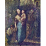 In The Street By Daumier Honoré Photo Cut Outs