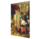 In the studio of the painter, 1832 stretched canvas print