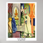 In The Temple Hall By August Macke Posters