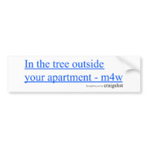In The Tree Bumpersticker