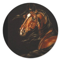 In The Wind Round Stickers
