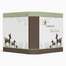 In the woods Baby Book Vinyl Binders
