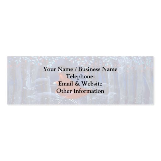 In The Woods With Animal Spirits. Business Card Templates (front side)