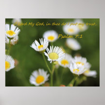 In Thee Do I Put My Trust - Psalms 7:1 Print