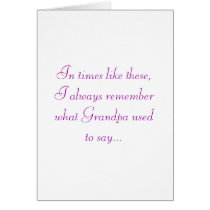 In times like these... cards