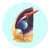 In to the Kosmos Round Stickers