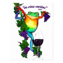 In Vino Veritas Post Card