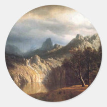 In Western Mountains by Robert Bierstadt Sticker