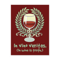 In Wine Is Truth postcards by koncepts In Wine Is Truth postcards